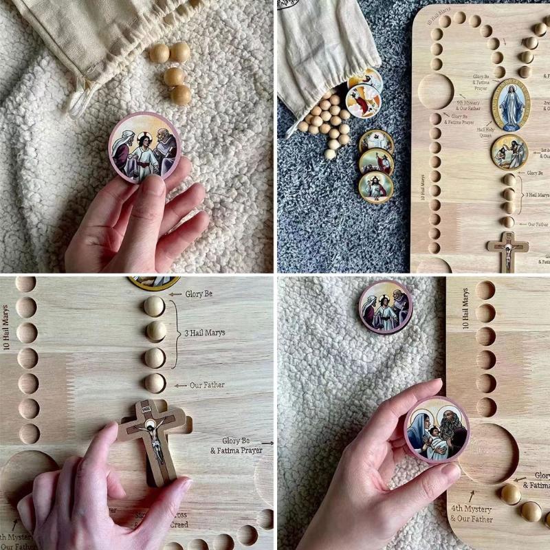 DIY-Perlenbrett aus Holz zur Herstellung von Armbändern, Gebetsperlen-Zählbrett-Set mit bunten Perlentablettbrettern mit Kartenschlitzen