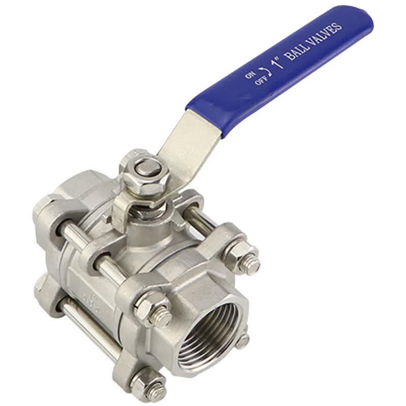 Bingyu AB0088 304 Stainless Steel Three-Piece Internal Thread Ball Valve