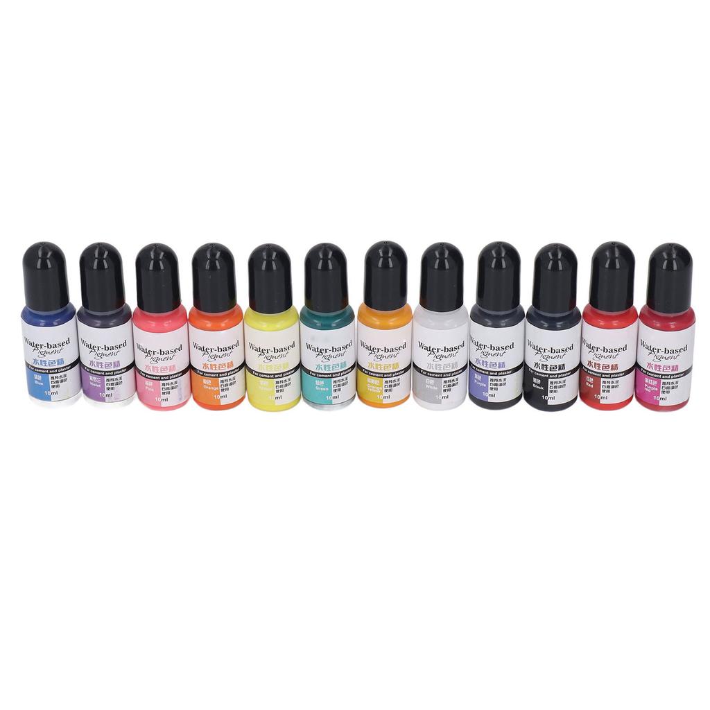 12 Colors Epoxy Resin Pigment Even Luster DIY Handcraft Epoxy Resin Dye for Cement Gypsum