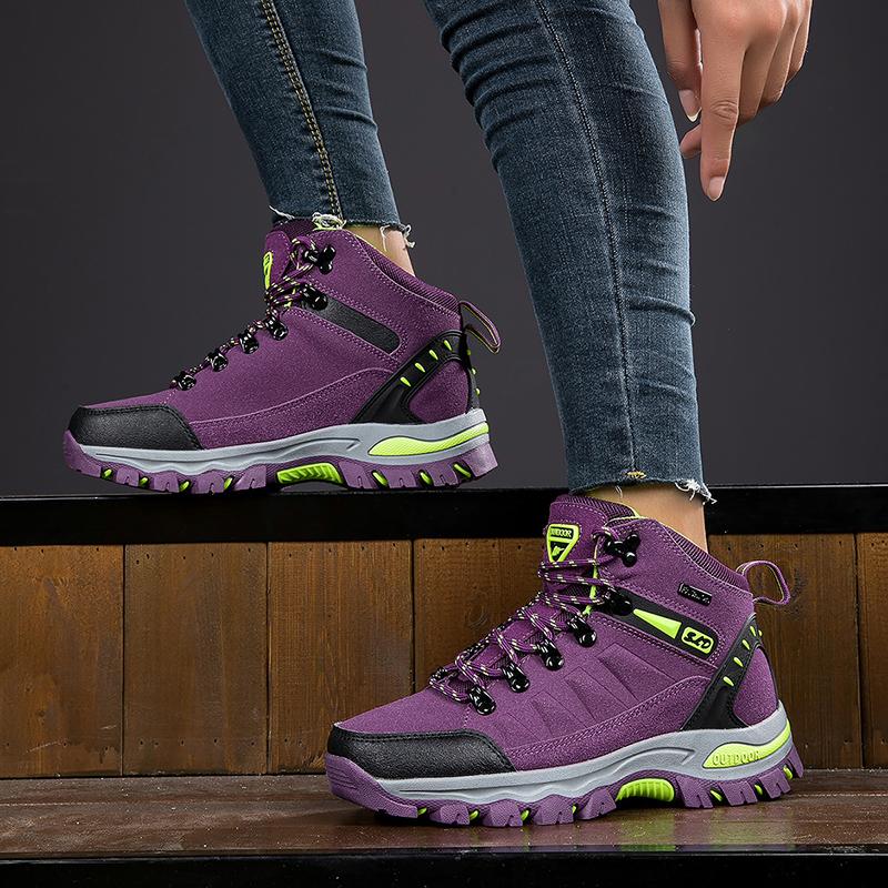 Winter Women Ankle Outdoor Trekking Boots Hiking Shoes Woman Mountain Climbing Treking Sneakers Wandelschoenen Botas Mujer