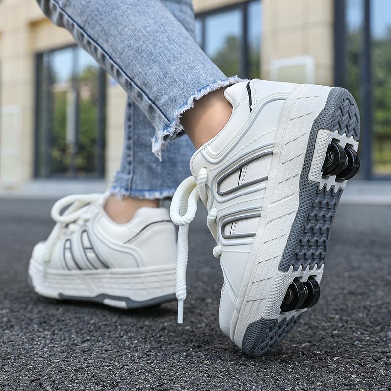 Dziecięce buty do chodzenia na czterech kółkach Odpinane buty płaskie Dziecięce buty do jazdy na czterech kółkach Buty do jazdy dla dziewczynki