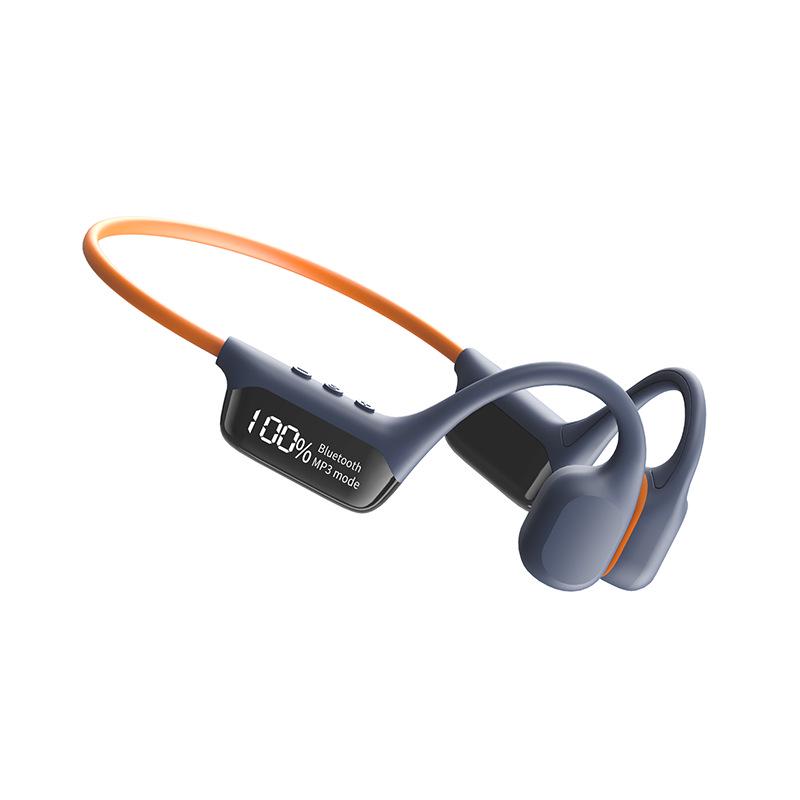 S10 Knochenschall-Schwimmkopfhörer, Bluetooth Kabelloser Sport mit Digitalanzeige & 32 GB In-Ear Speicher