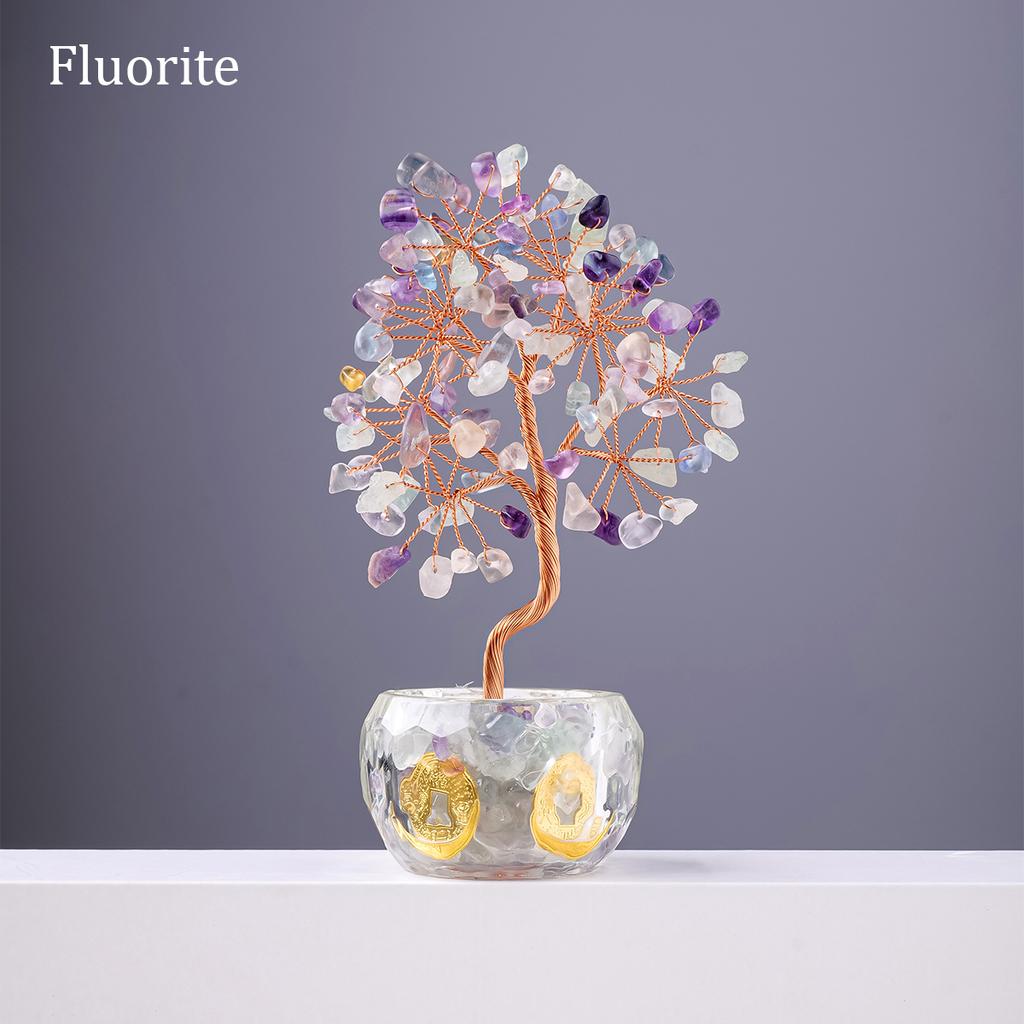 1PC Natural Stones 7 Chakra Healing Crystals Stones Get Rich Tree Home Office  Room Feng Shui Decoration for Luck Home Decorat