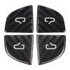 Carbon Fiber Material Window Switch Decor Easy Installation Kit