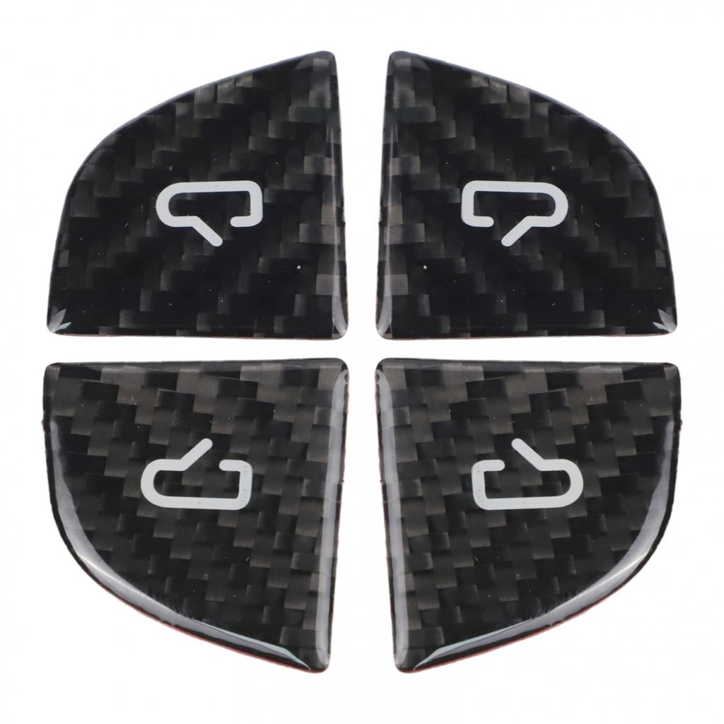 Carbon Fiber Material Window Switch Decor Easy Installation Kit