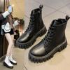 Thin thick-soled trendy British heightening casual short boots Martin boots single boots women's new summer 2025