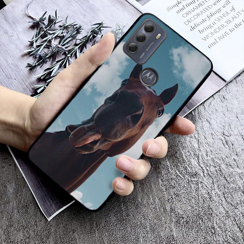 Love Horse Phone Case ForMoto Edge 50 40 Pro 50 40 30 Ultra Neo Fusion Moto G84 G54 G10 G20 G30 G62 G53 G72 G60
