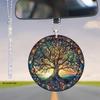 Round Unique Acrylic Ornament Delightful Car Decoration Gift For Special Occasions
