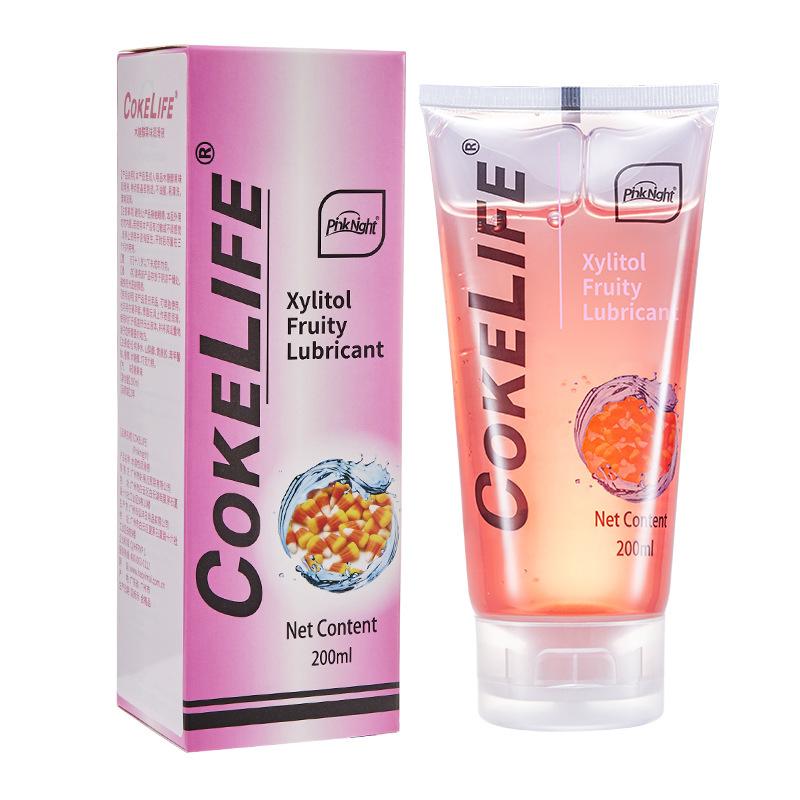 Lubrifiant 200 ml Fraise Fruit Sexe Oral Lubrifiant à base d'eau Massage Orgasme Gel Vaginal Anal