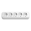 European Plug Socket Panel 16A Current Round Hole Plug Socket Wall Power Outlet Panel for Home Appliances 10 Holes