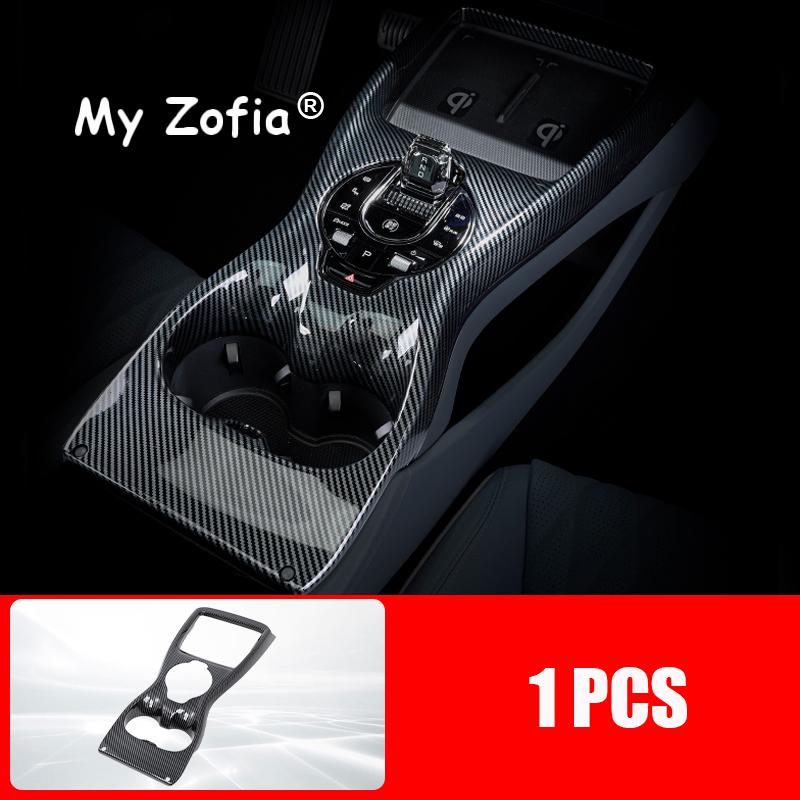 For BYD Seal EV 2023 2024 2025 ABS Carbon Fiber Center Console Gear Armrest Box Panel Cover Trim Decoration Stickers Accessories