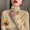 1pcs Women Autumn Winter Thickening Warm Long-sleeved T-shirt Pile Collar Thermal Underwear Fashion High Co… More