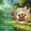 Charming 2D Highland Cow Wind Spinner - Metal, Battery-Free, Versatile Indoor/Outdoor Decor for All Seasons & Holidays