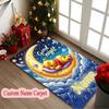 1pc Custom Name or Text Area Carpet, Good Night Winnie Pooh Cozy Dreams Printed Chair Rug for Living Room Kitchen Game Room Use