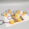 Women Cute Hyaluronic Acid Ducks Keychains Car Keyring Key Chain Little Yellow DUCK