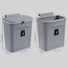 Household Home Trash Can for Kitchen Cabinet Door Wall Mount Waste Rubbish Bin 2.4 Gallon/9L
