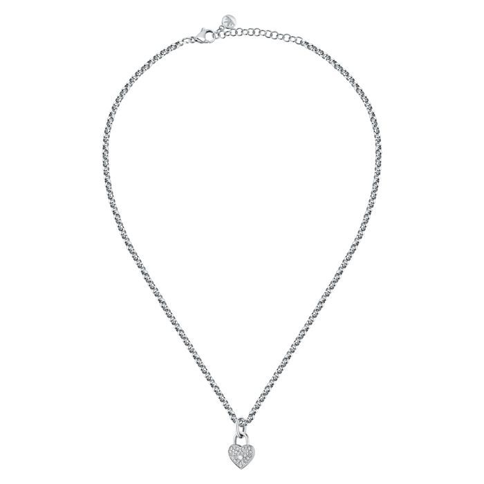 Collier en acier et cristal - SABG26