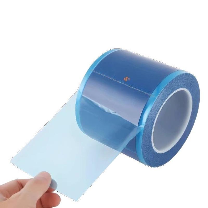 Disposable Blue Barrier Film Perforated Dental Film Adhesive Easy Tear Protective Film for Dental Hotel Toilet Sanitary Guard