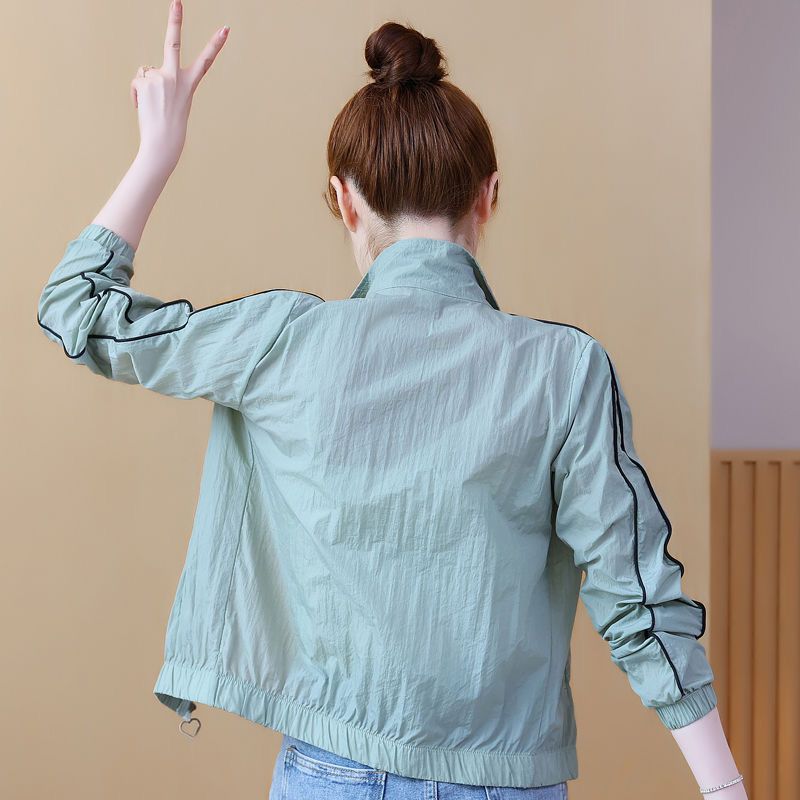 WTEMPO Damen Kurze Jacke Sonnenschutz Kleidung Dünn Sommer UV Schutz Atmungsaktiv Casual Mantel Weiblich