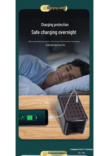 Multi-Port USB Charger Station: Fast Desktop Charger with 10, 20, or 50 Ports for Phones