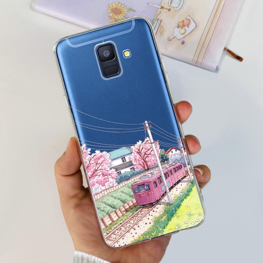 Coques For Samsung Galaxy A6 2018 phone back case SM-A600 A600F for samsung A6 plus 2018 A605 A605F A6+ Fundas protective Cover