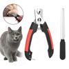 Metal Pet Nail Clipper Hook Buckle Large Size Pet Nail Cutter Safety Baffle Non Slip Grip Claw Trimmer Cat Paw Care