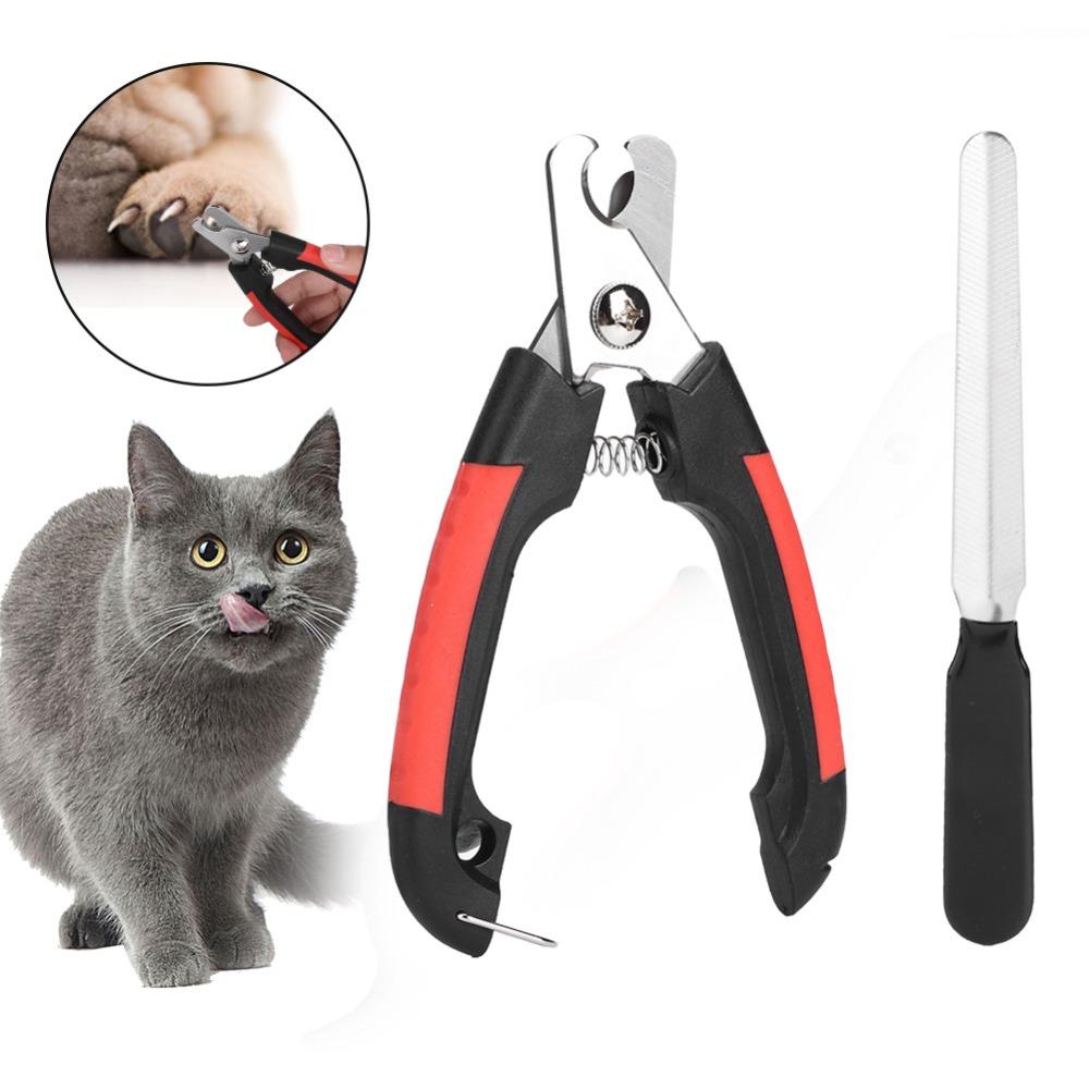 Metal Pet Nail Clipper Hook Buckle Large Size Pet Nail Cutter Safety Baffle Non Slip Grip Claw Trimmer Cat Paw Care