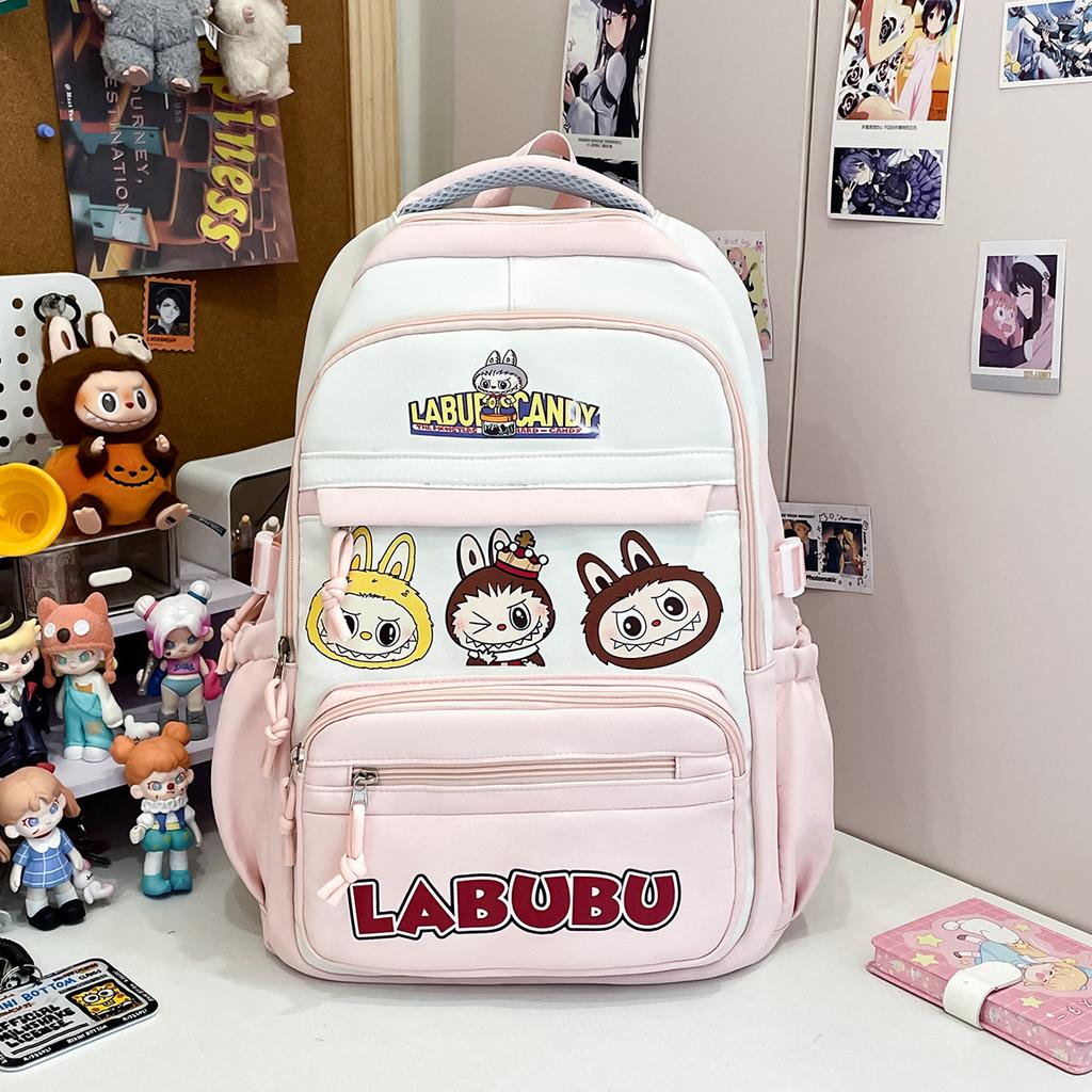 School Bag New Girls Backpack Large Capacity Lightweight Versatile Large Capacity Backpack Junior High School Students