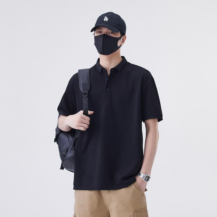 New Summer T-shirt Loose Trendy Lapel Short-sleeved POLO Shirt T-shirt