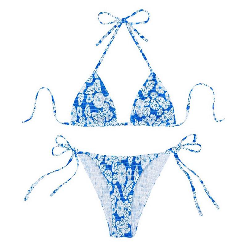Women's Lace-up Swimsuit Bikini Swimsuit Set