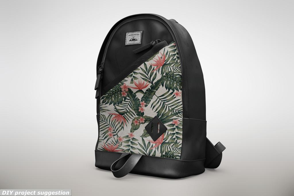 Outdoor Dekostoffe Oxford - Motiv Exotische Blätter I Dr037