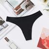 Frauen Sexy Eis Seide Nahtlose Tanga Low-rise Glatte Slip Atmungsaktive Baumwolle Schritt Bequeme Höschen