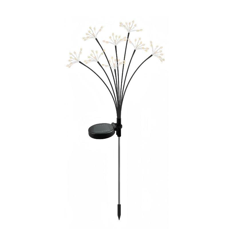 Solarbetriebene Acht-Kopf-Feuerwerkslampe, Wasserdichte Außenleuchte für Rasenflächen, Dekorative Atmosphärenlampe, Bodenmontiert für Hof und Garten
