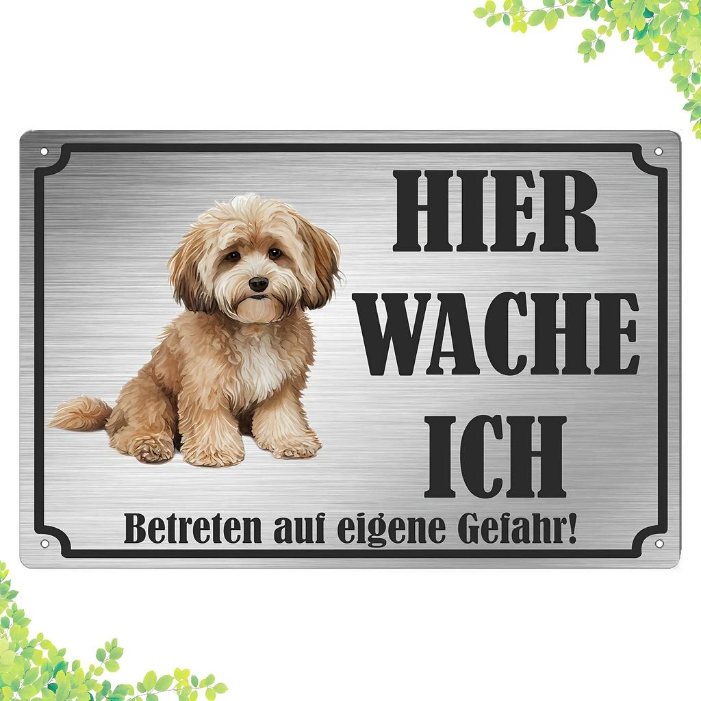 Vintage Metal Dog ID Sign Pet Name Plate for Door Fence Home Decor Choose from Sky Blue Mustard Mixed White Pink