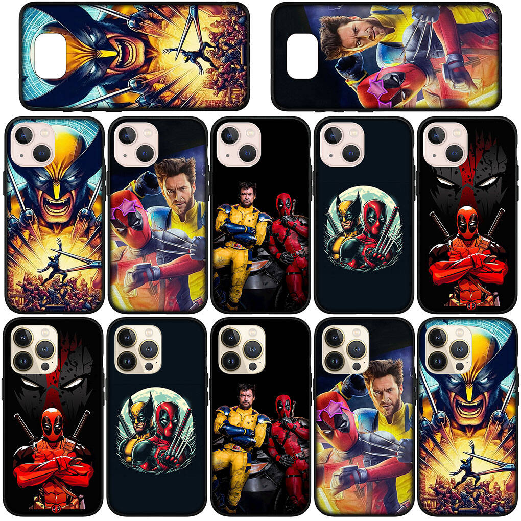 Case for Samsung Galaxy S25 S23 S22 S24 Ultra FE A05 A06 A15 A16 A36 A37 A35 A54 A55 A56 A57 A25 A26 A53 A17 Superhero Deadpool Comics Wolverine Cover