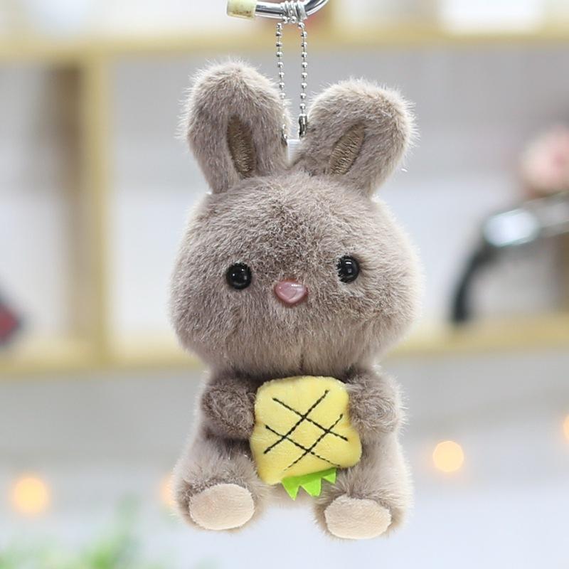 4-inch Plush Toy Doll Creative Pendant Claw Machine Keychain Doll Cute Little Rabbit Rag Doll