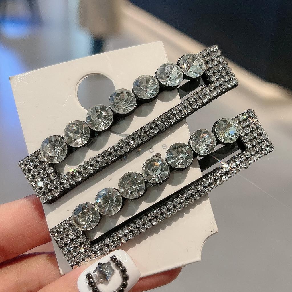 New Korean Fashion Exquisite Zircon Hair Clip for Women Elegant Elegance Duckbill Clip Girl Hair Accessories