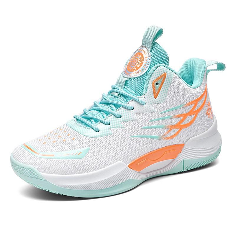Youth Basketball Shoes High Top Outdoor Court Sneakers Boys Girls Teens Mesh Upper Rubber Sole