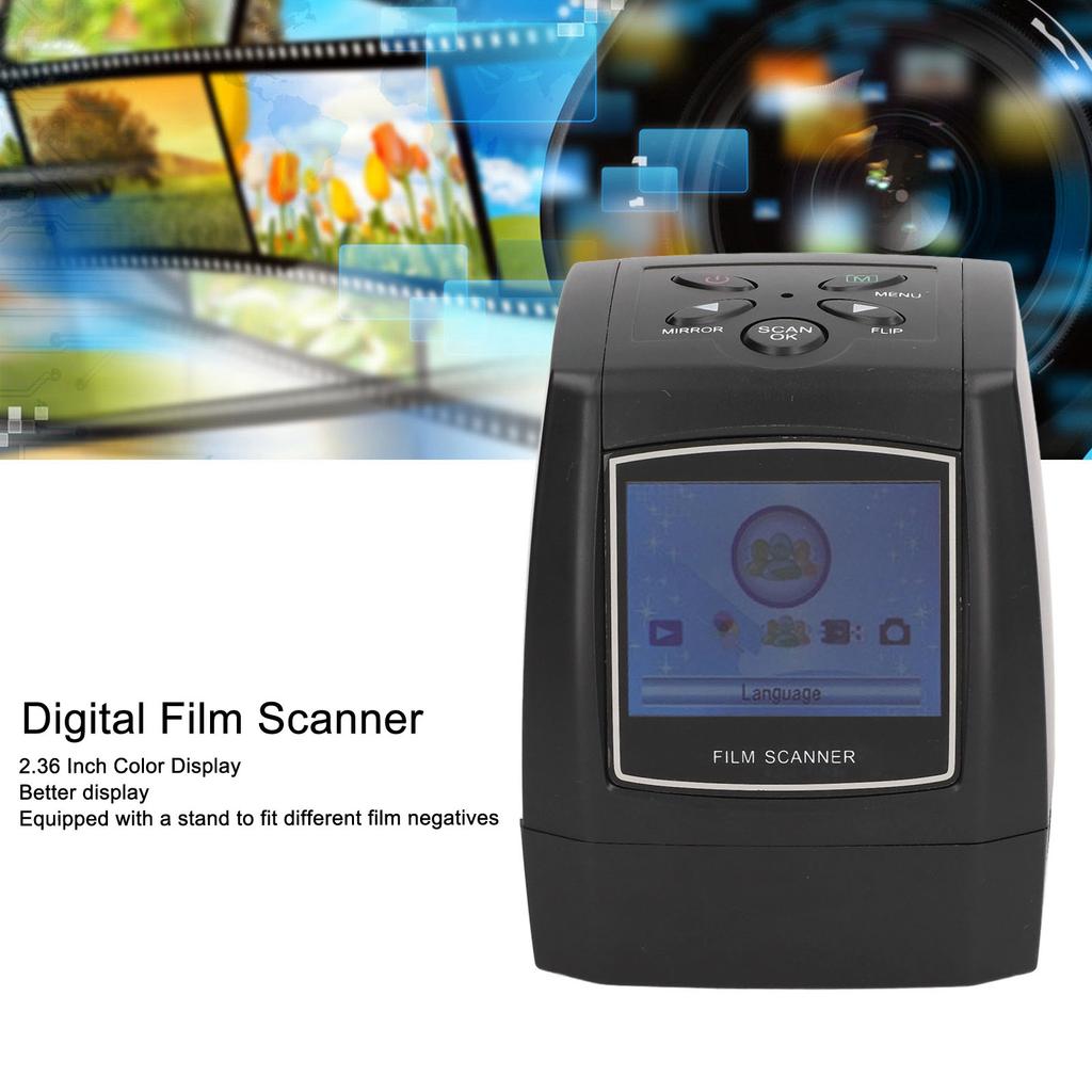 Film Slide Scanner 2.36in Color Screen USB MSDC Portable Digital Image Viewer