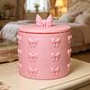 Opbergdoos 3D Strik Decor Houder met Deksel Vochtbestendig Stofdicht Opbergpot Duurzaam PLA Organizer voor Wattenstaafjes Sieraden