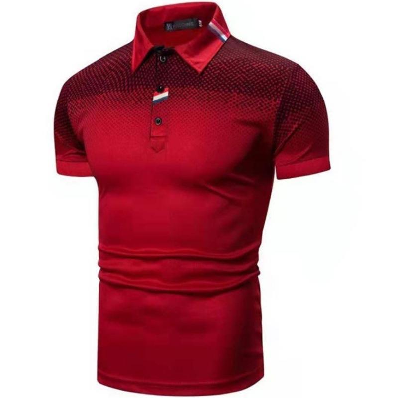 Summer Men's Short-sleeved T-shirt, Men's Casual Polo Shirt