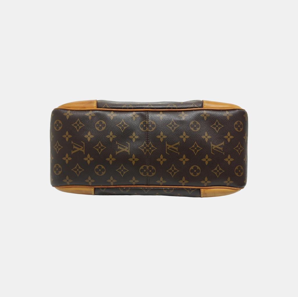 [Pre-Owned] Estrela Medium Brown Coated Canvas Monogram Crossbody Handbag Shoulder Bag - Fair #1OQZ4P9