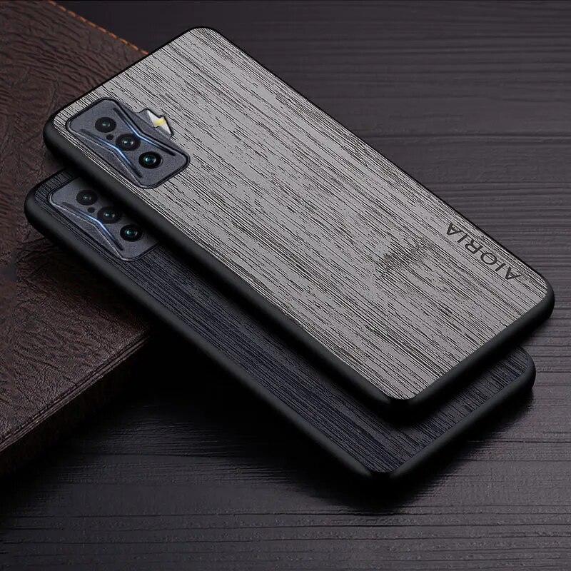 

Чехол для Xiaomi Poco F4 GT Redmi K50 Gaming 5G, чехол из бамбукового дерева с рисунком, кожаный чехол, роскошный чехол для poco f4 gt, чехол
