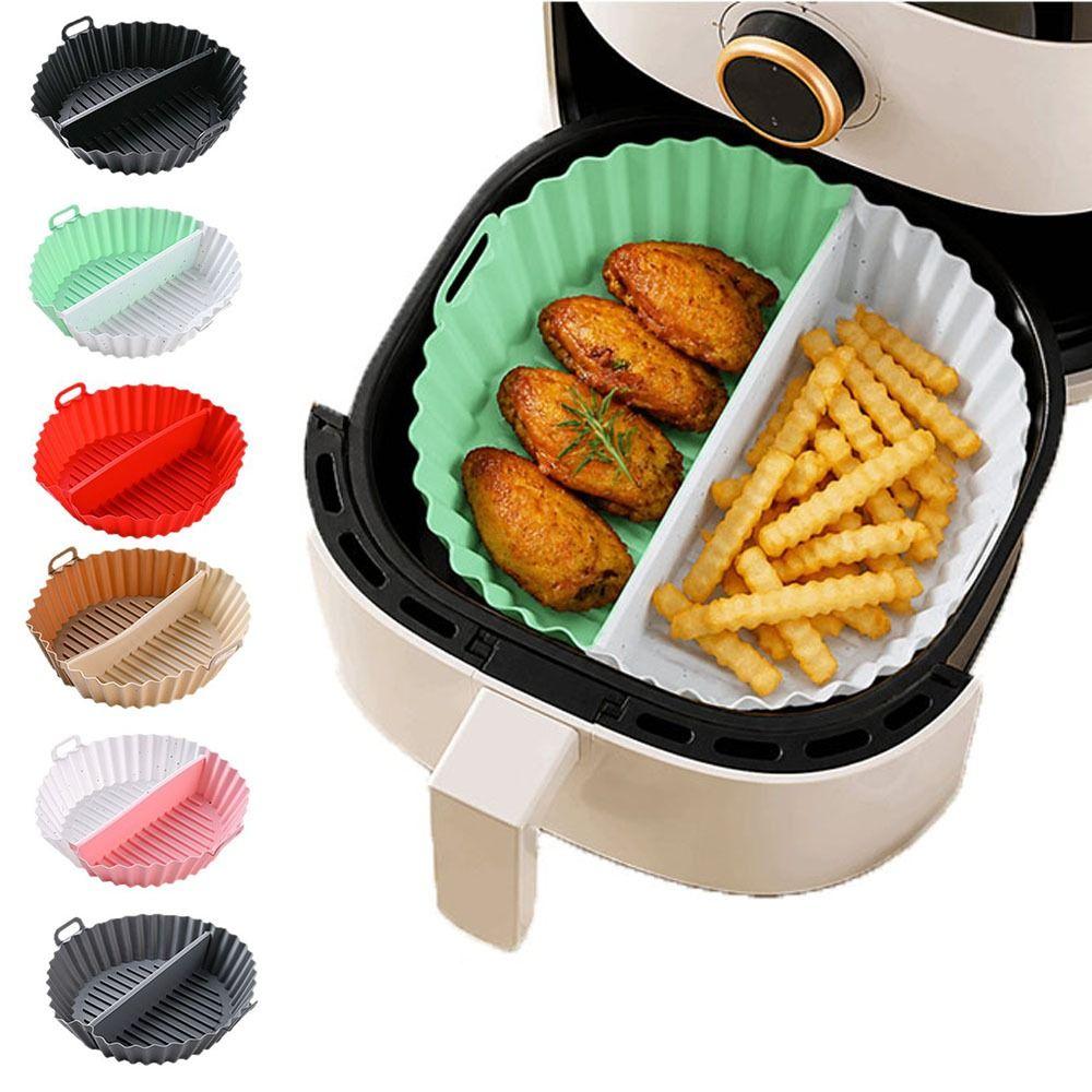 Food Grade Silicone Air Fryer Liner Creative Non-Stick Basket Mat Silicone Baking Tray Kitchen Use