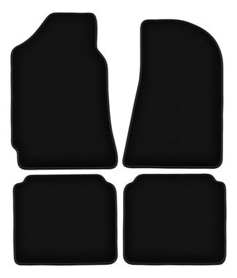BASIC Black Velour Floor Mats For: Polski Fiat 125P Sedan (1967-1991)
