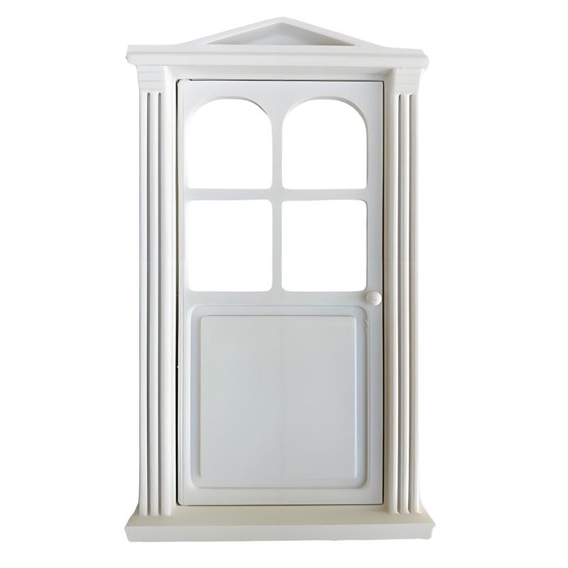 

Miniature DIY Room Decors Plastic Door For Dollhouses Model Bathroom Furniture Accessories белый