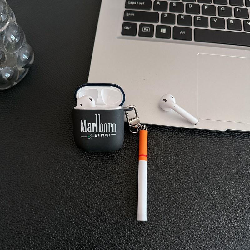 Contrast Color Marlboro for AirPods1 Apple 1/1st Generation Pro1 Bluetooth Wireless Headset Cover Cute