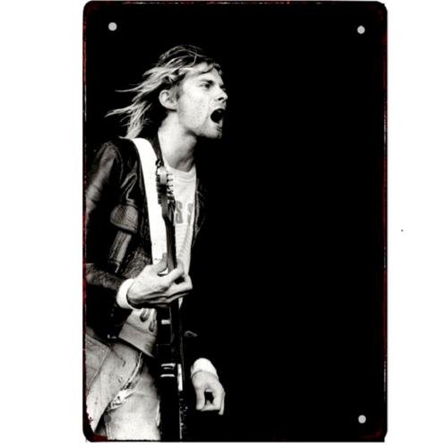 

Vintage Metal Sign Poster Grunge Rock Roll Tin Sign 20x30cm（7.8x11.8inch）