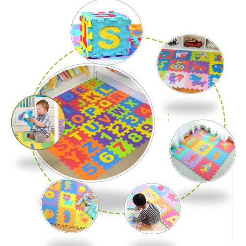 36 Letter and Number Foam Puzzle Mats, Interlocking Puzzle Mats, Kids Play Mats, Educational Toys, Alphabet