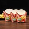 50 Stück Papier Pommes Schachtel Einweg Papier Charcuterie Becher Obstsalat Verpackungsbox DIY Pommes Halter Food Truck Paket